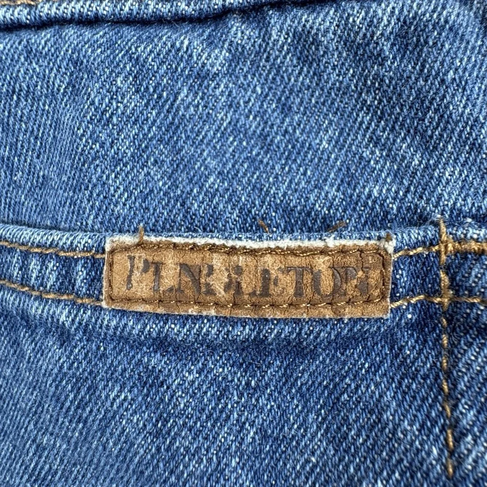 Pendleton Jeans Womens 18 Tall‎ 37x36 Blue Straight Distressed Americana Classic